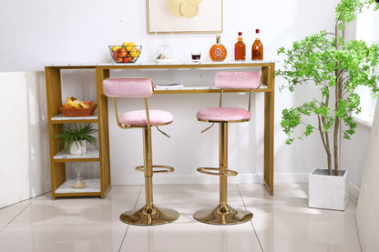 Bar Stools with Back and Footrest Counter Height Dining Chairs  2pcs/ctn