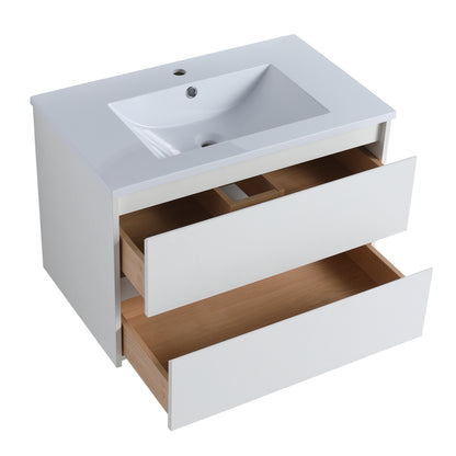 Bathroom Vanity with 2/3 Soft Close drawers, 30x18