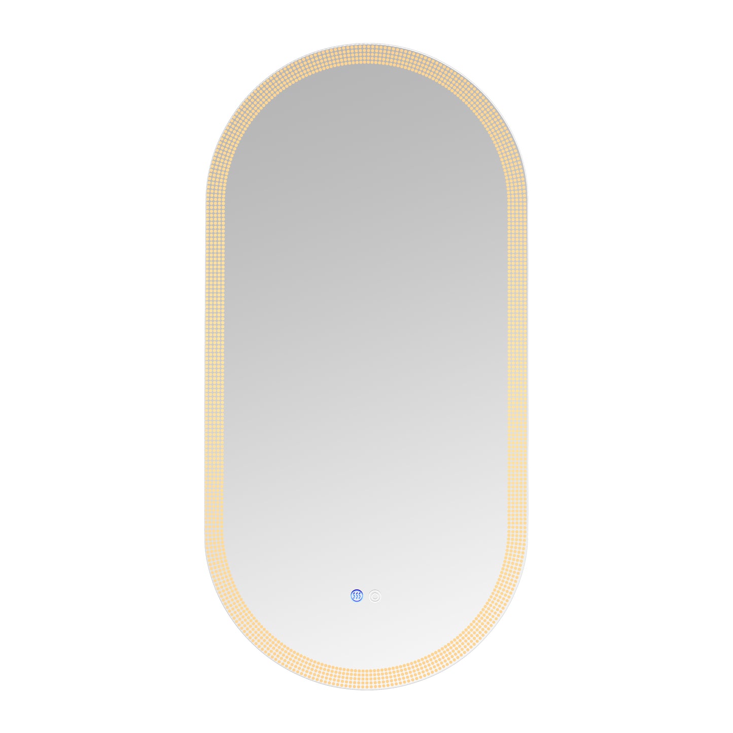 18 x 35 Inch Switch-Held Memory LED Mirror, Wall-Mounted Vanity Mirrors, Bathroom Anti-Fog Mirror, Dimmable Bathroom Mirror