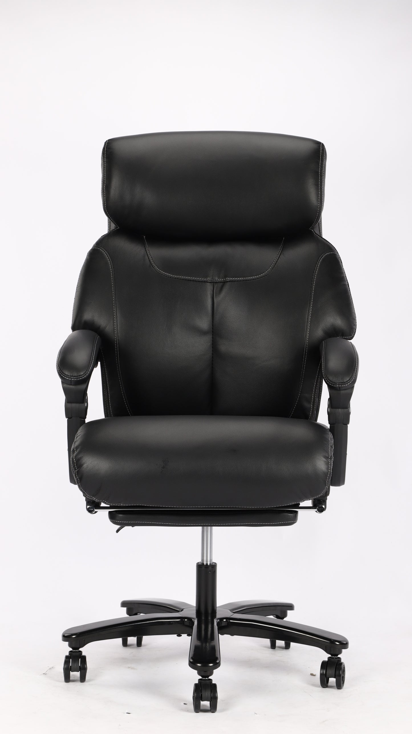 Vanbow.Back Design Big and Tall Black Fabric Executive Office Chair