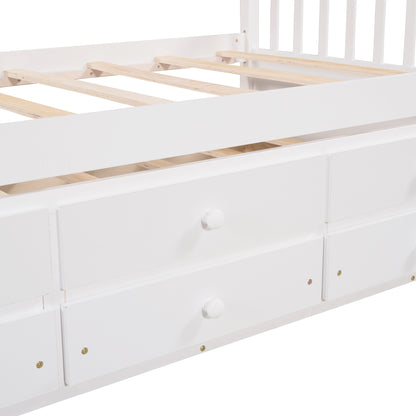 Daybed with Trundle and Drawers, Twin Size, White(OLD SKU: LP0000141KAA)