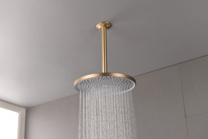 Shower Head - High Pressure Rain - Luxury Modern Look - No Hassle Tool-less 1-Min