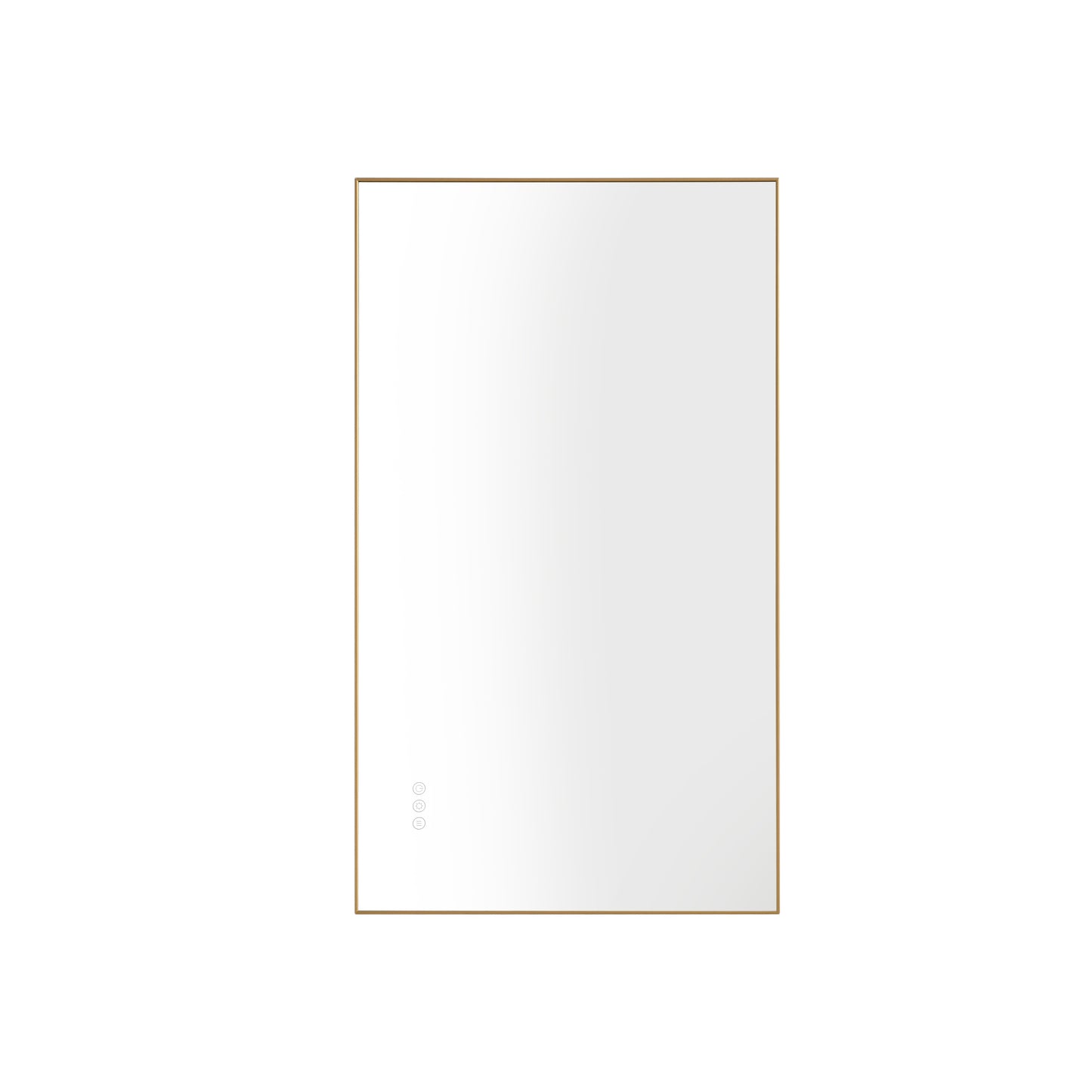 Super Bright Led Bathroom Mirror with Lights, Metal Frame Mirror Wall Mounted Lighted Vanity Mirrors for Wall, Anti Fog Dimmable Led Mirror for Makeup, Horizontal/Verti