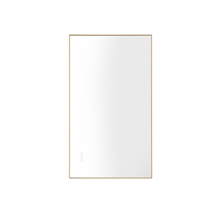 Super Bright Led Bathroom Mirror with Lights, Metal Frame Mirror Wall Mounted Lighted Vanity Mirrors for Wall, Anti Fog Dimmable Led Mirror for Makeup, Horizontal/Verti