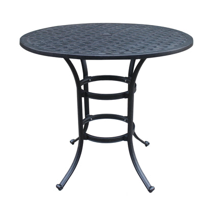 Round Bar Table, Dark Lava Bronze