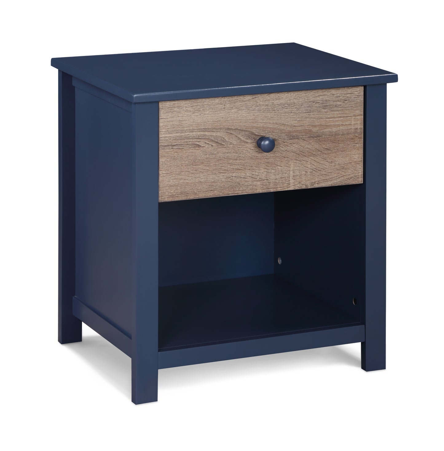 Connelly Nightstand Midnight Blue/Vintage Walnut