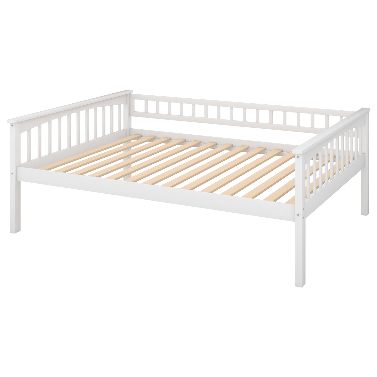 Full over Full Bunk Bed with Drawers, Convertible Beds, White(OLD SKU:SM000241AAK)