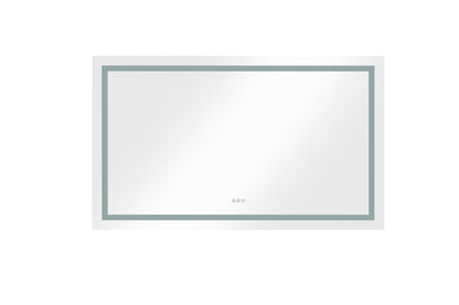 60 in. W x 36 in. H  LED Lighted Bathroom Wall Mounted Mirror with High Lumen+Anti-Fog Separately Control

bedroom full-length mirror  bathroom led mirror  hair salon mirror