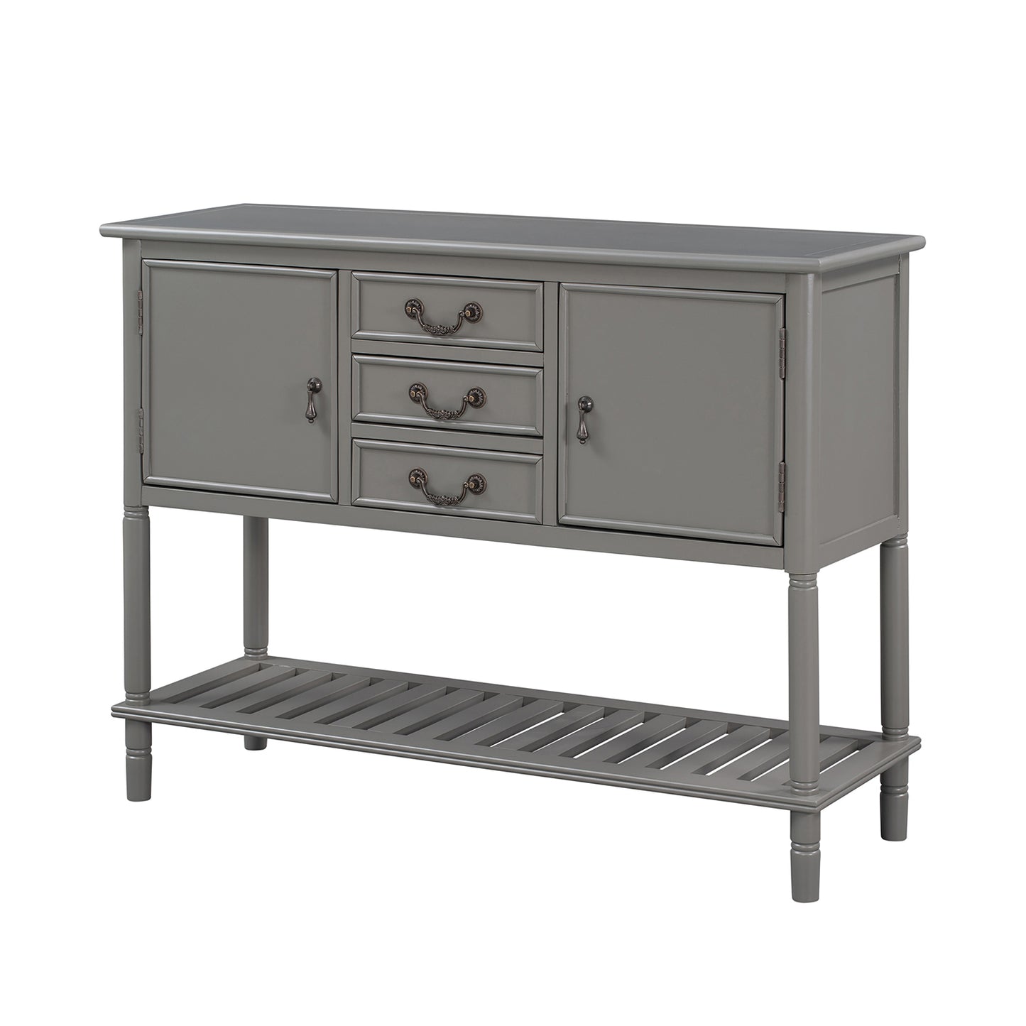 Pactolus 45"Console Table with Drawers and with Shelves