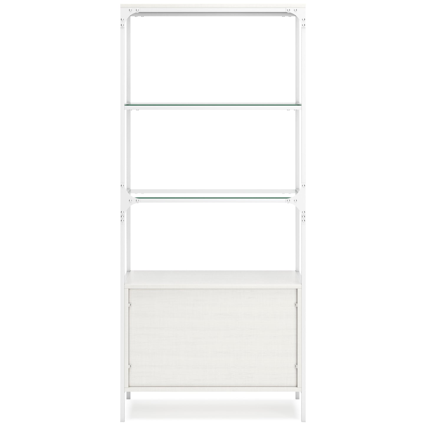 Ashley Deznee White Contemporary Large Bookcase H162-17