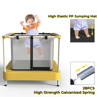 40'' Mini Trampoline for Kids Indoor & Outdoor with Safety Enclosure, for Baby, Toddler, Kids New Trampoline Toys, Age 3-6