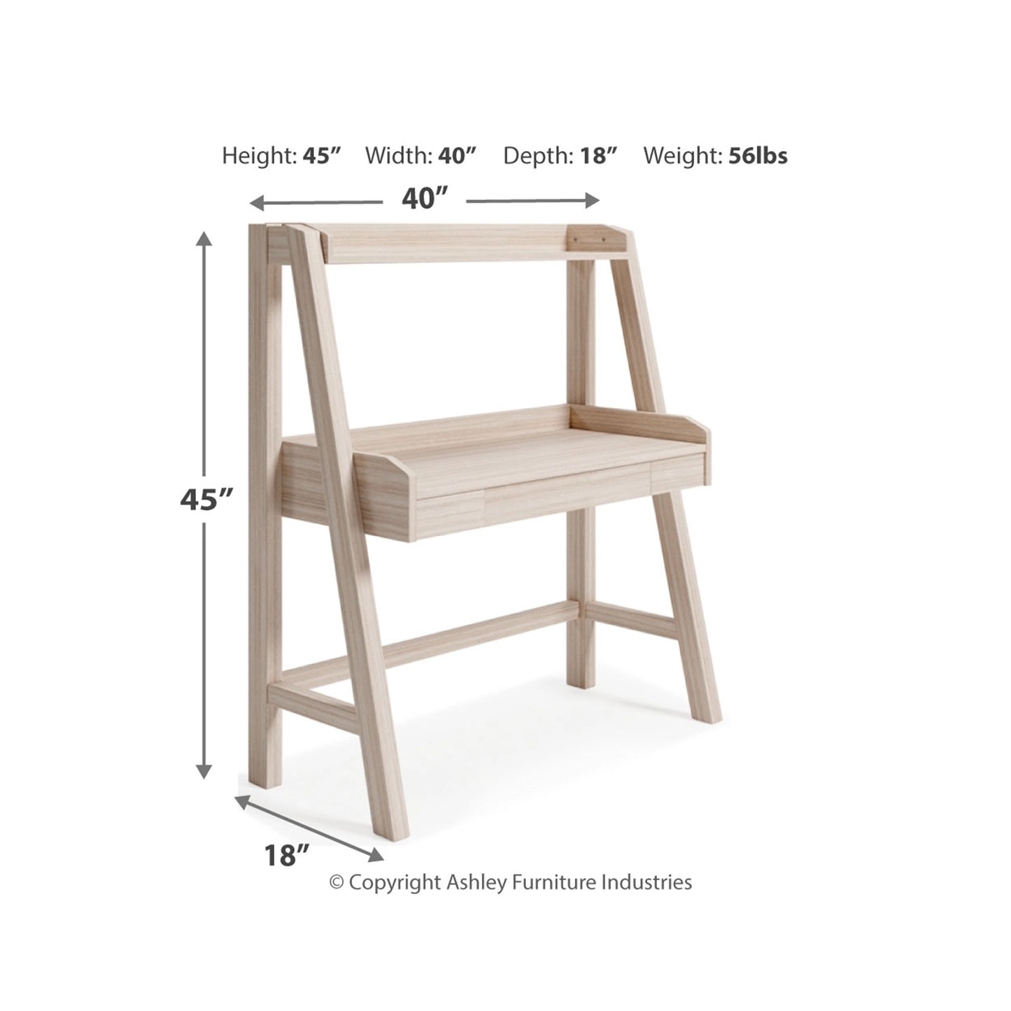 Ashley Blariden Contemporary Desk with Hutch B008-327