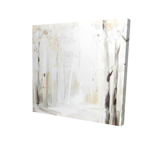 Winter forest - 32x32 Print on canvas