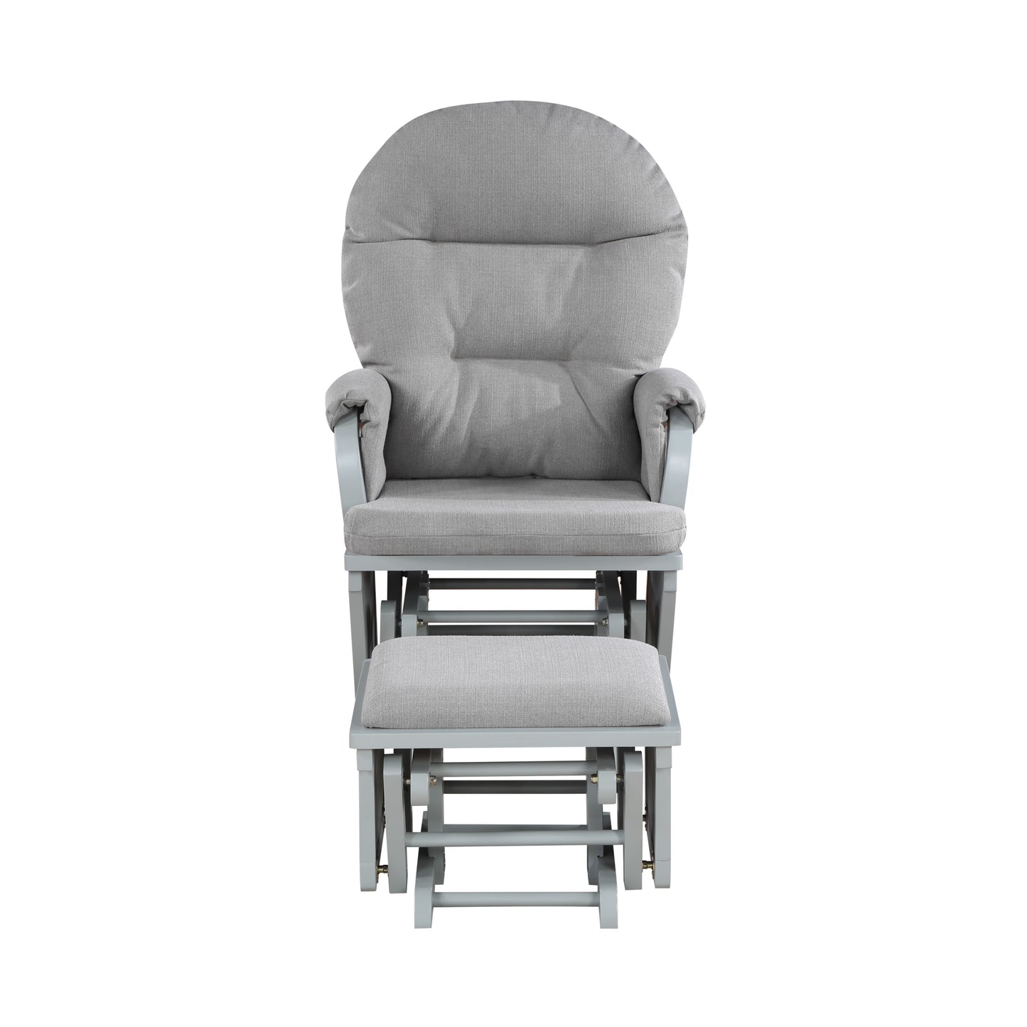 Madison Glider & Ottoman Gray/Oyster