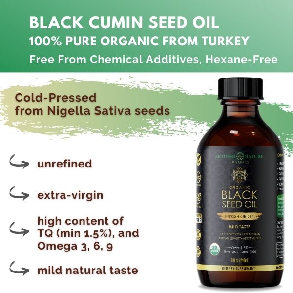 Black Seed Oil Turkish by Mother Nature Organics