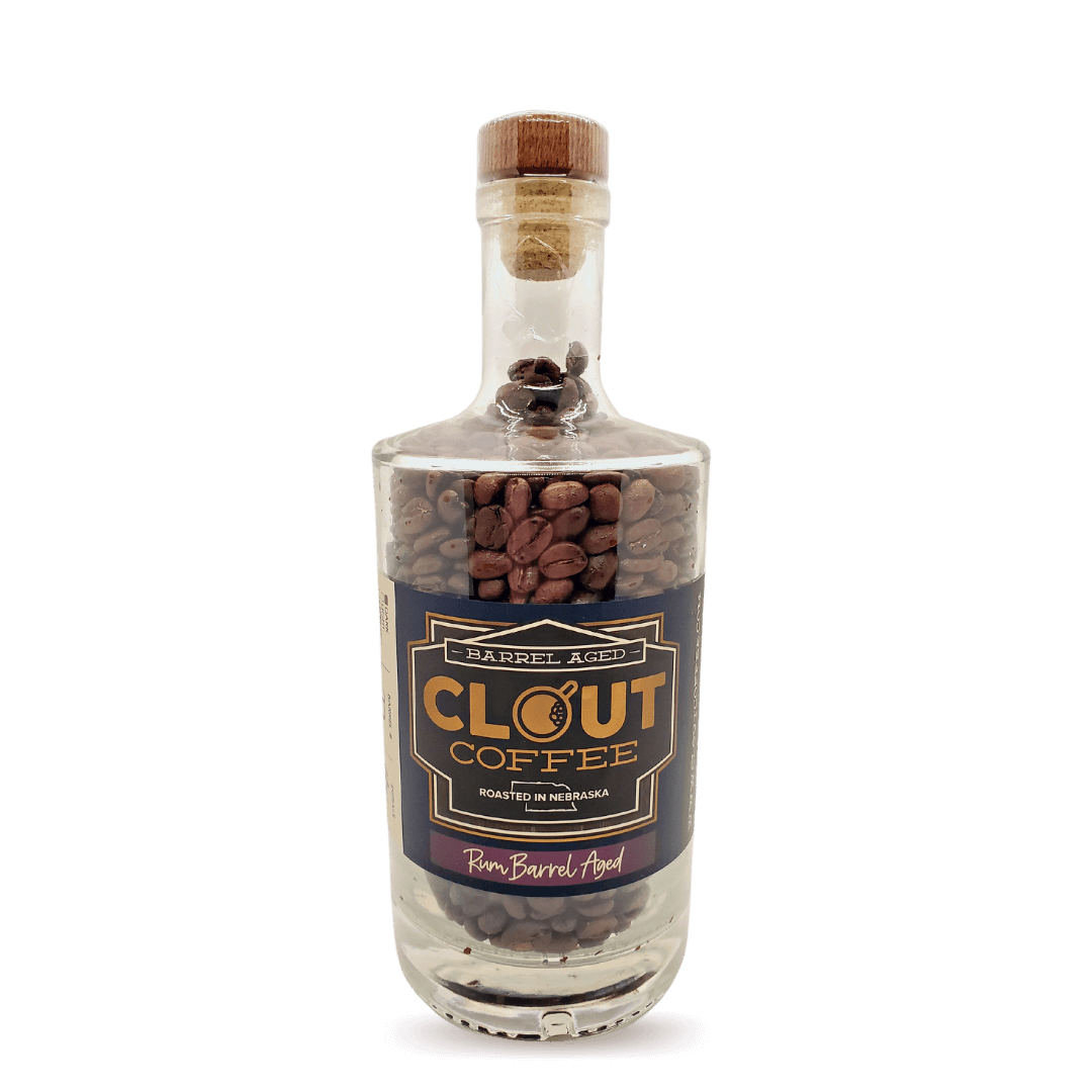 Rum Barrel Aged | 10oz Whole Bean Gift Bottle 10oz by Clout Coffee