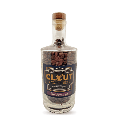 Rum Barrel Aged | 10oz Whole Bean Gift Bottle 10oz by Clout Coffee