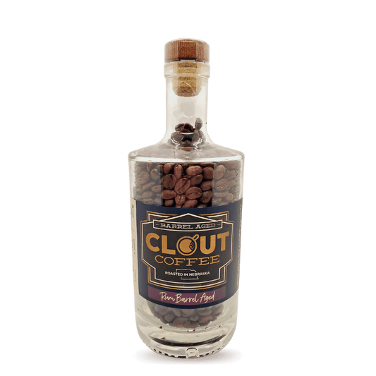 Rum Barrel Aged | 10oz Whole Bean Gift Bottle 10oz by Clout Coffee