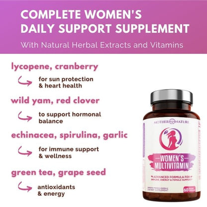 Women's Complete Multivitamin by Mother Nature Organics