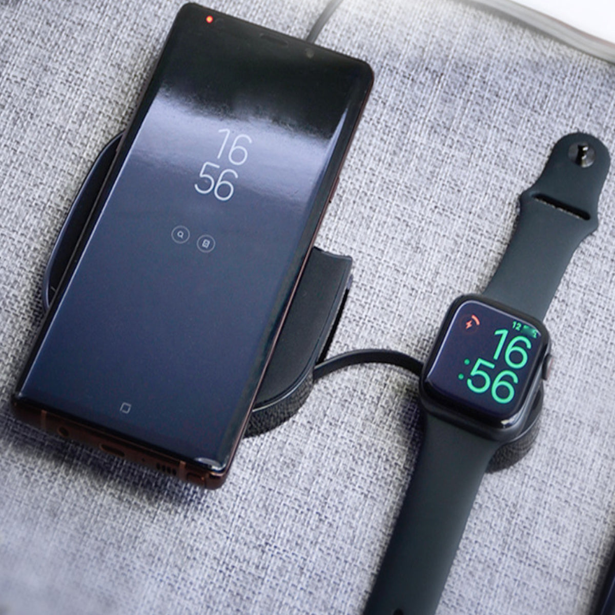 Teamwork 2 In 1 Wireless Phone And Apple Watch Charger by VistaShops