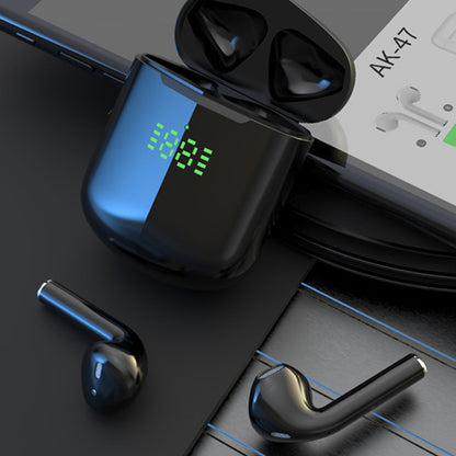 Bluetooth Earpods with LED Indicator And Wireless Charging Pad by VistaShops