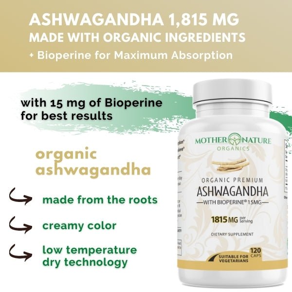 Ashwagandha Capsules by Mother Nature Organics