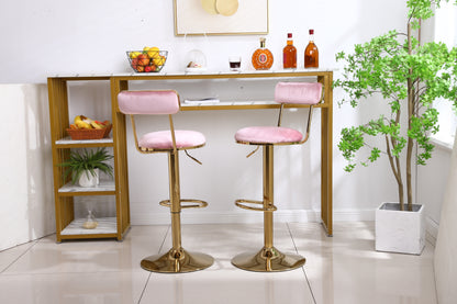 Bar Stools with Back and Footrest Counter Height Dining Chairs  2pcs/ctn