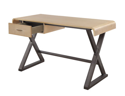 ACME Danton Desk, Gold Aluminum 92424