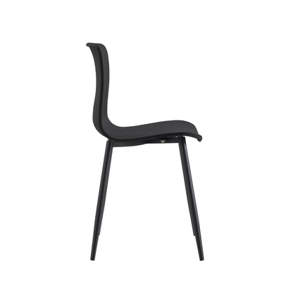 D&N Dining Chair, PP-608-ZX-HEI04, Set of 4, Black