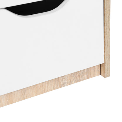 43.3”Wood Corner Writing Table with Shelf 3 Drawers Storage