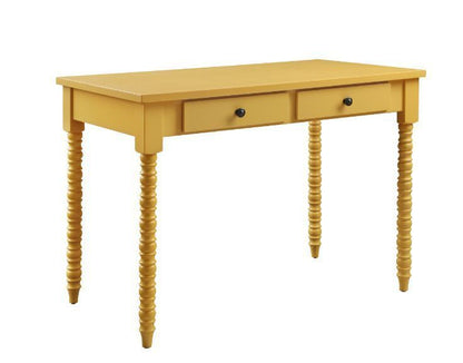 ACME Altmar Writing Desk, Yellow Finish 93013