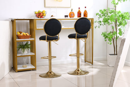 Bar Stools with Back and Footrest Counter Height Dining Chairs  2pcs/ctn