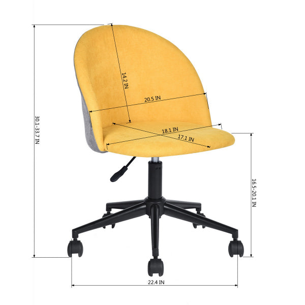 Home Office Task Chair - Yellow