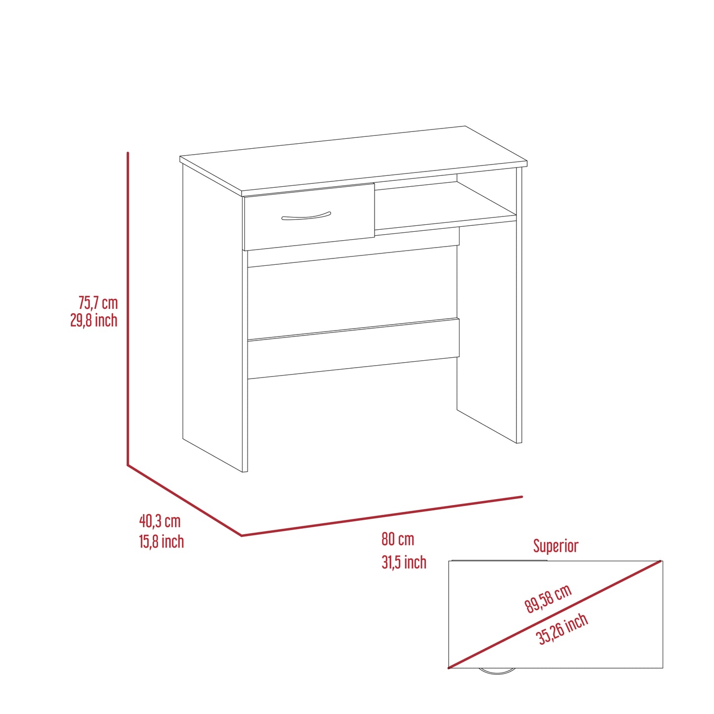 Nottingham 2-Piece 7-Shelf 1-Drawer Home Office Set Black Wengue