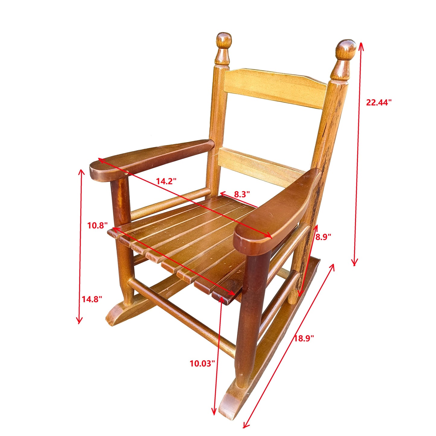 Children\\\'s  rocking oak chair- Indoor or Outdoor -Suitable for kids-Durable