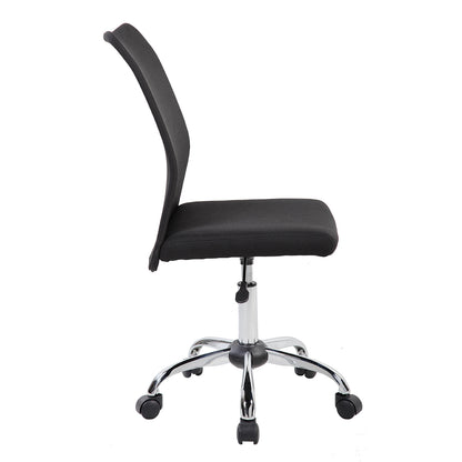 Techni Mobili Modern Armless Task Chair, Black