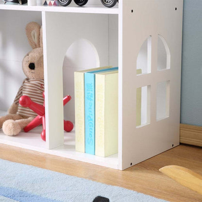 Kids Funnel Ella White Dollhouse Bookcase Book Shelf Storage Unit