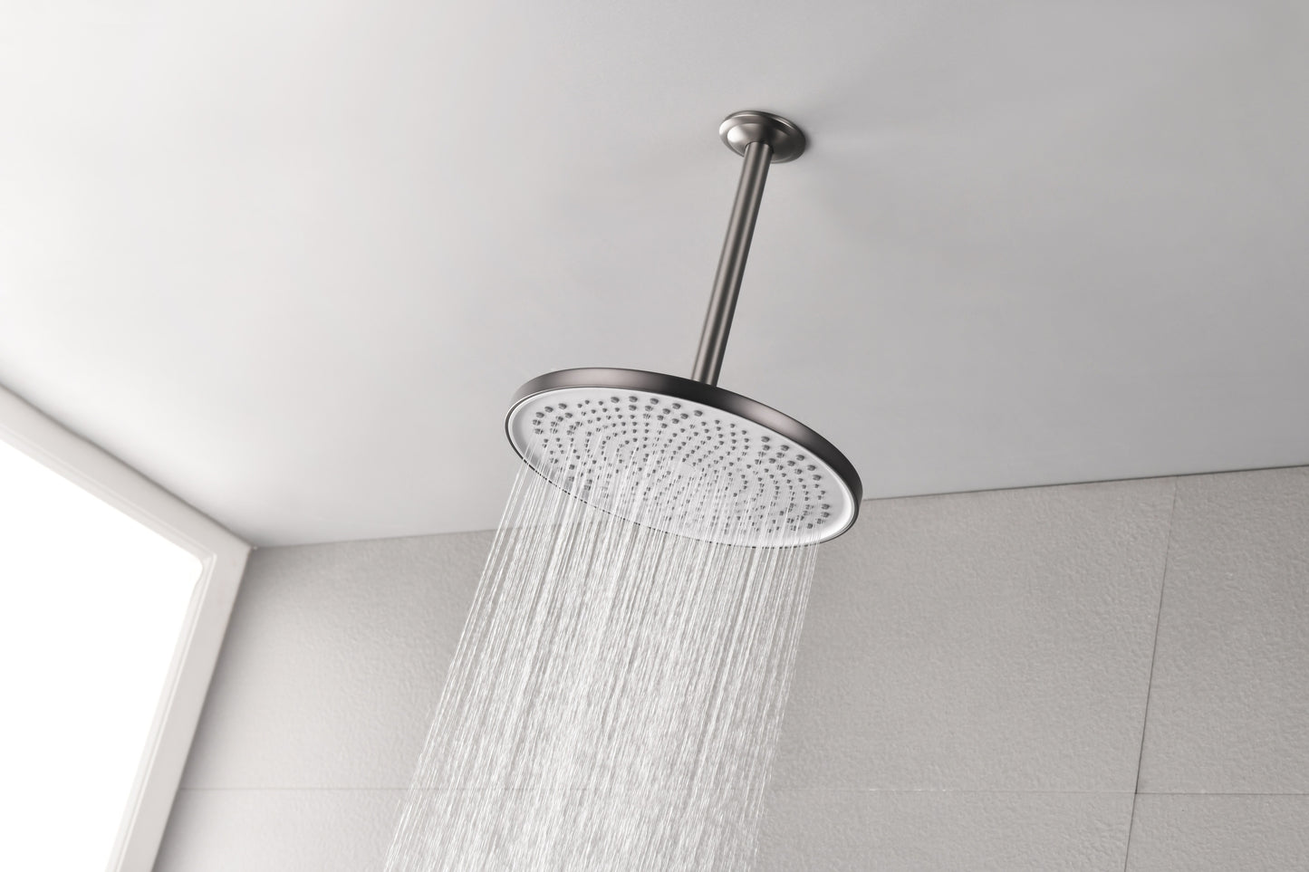 Shower Head - High Pressure Rain - Luxury Modern Look - No Hassle Tool-less 1-Min Installation - The Perfect Adjustable Replacement For Your Bathroom Shower Heads