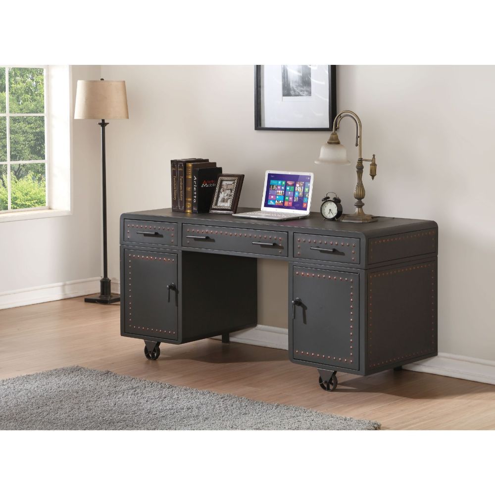 ACME Actaki Desk in Sandy Gray 92430