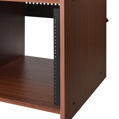 ACME Annette Music Desk, Walnut & Black Finish OF00994