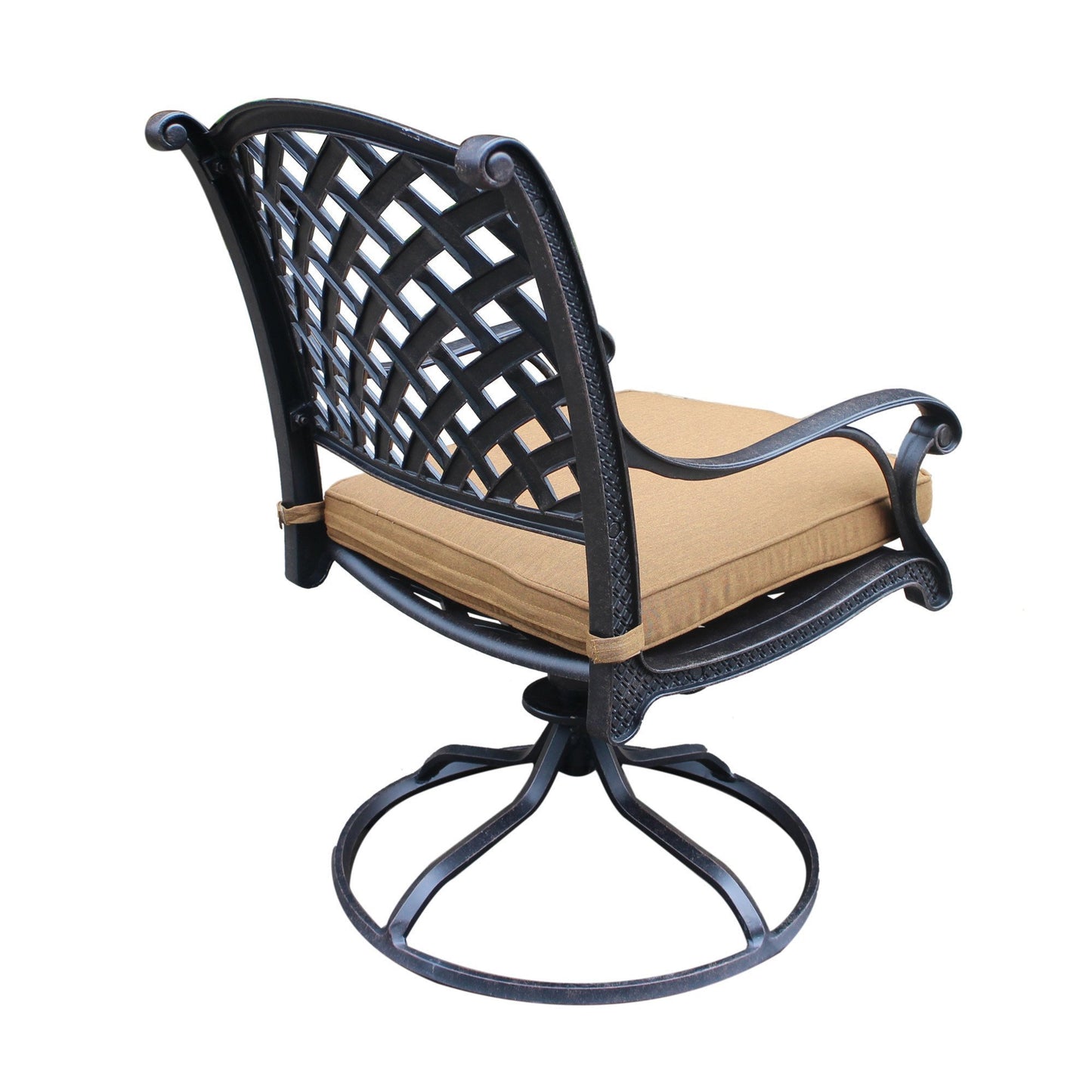 Dining Swivel Rocker, Brown, Set of 2