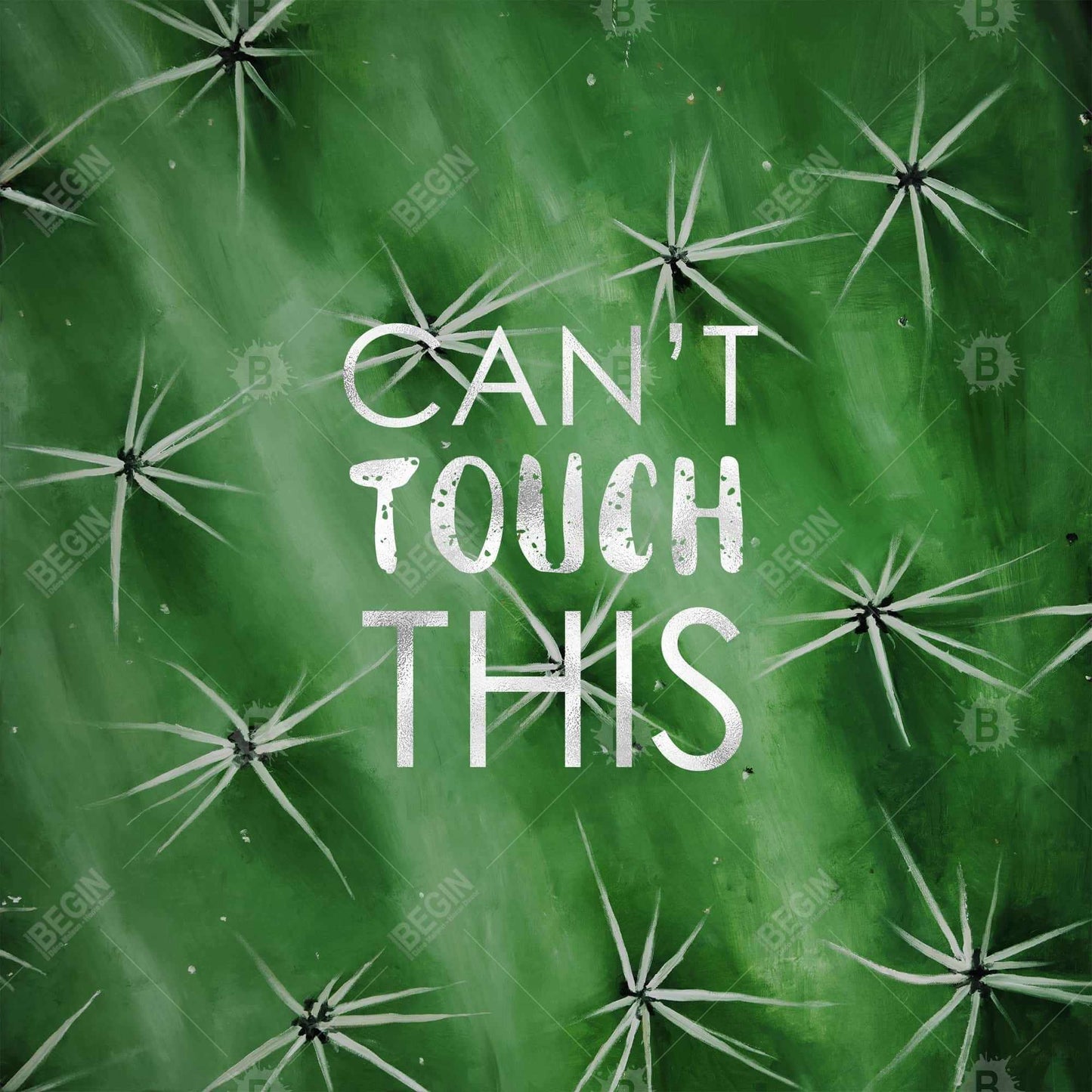 Can't touch this - 16x16 Print on canvas