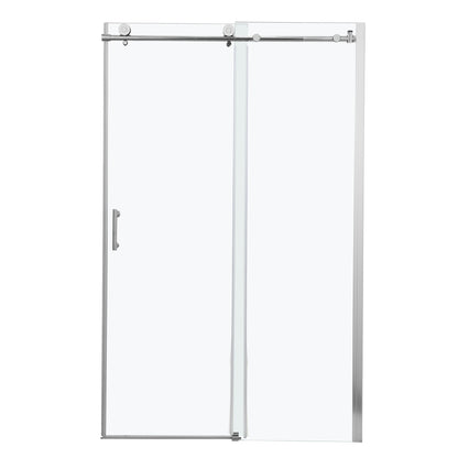 Shower Door 48" W x 76"H Single Sliding Bypass Shower Enclosure,Chrome