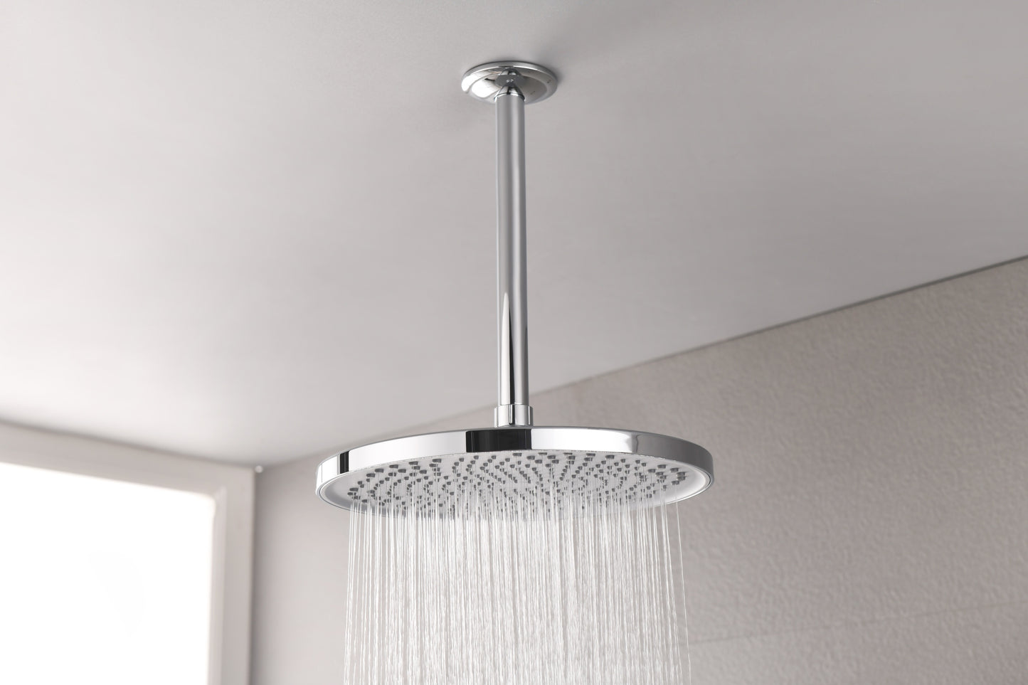 Shower Head - High Pressure Rain - Luxury Modern Look - No Hassle Tool-less 1-Min