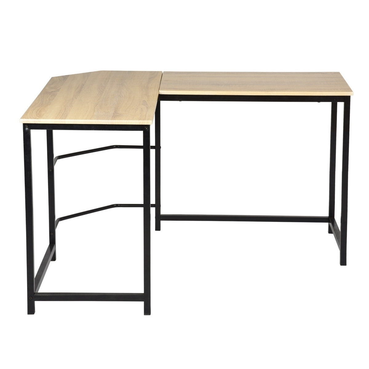 34.6" W X 42.5" D L Shaped Computer Desk PC Laptop Table Wood Workstation