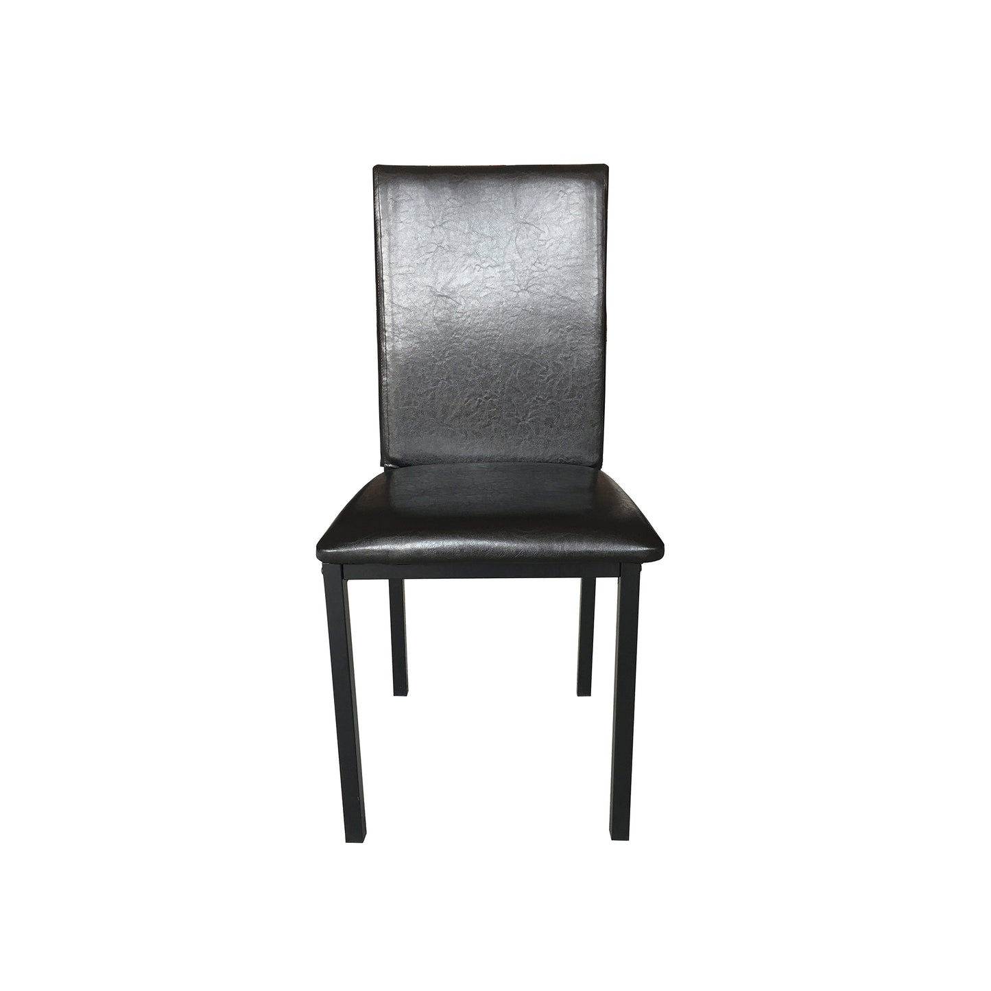 Furniture 5 Piece Metal Dinette Set with Faux Marble Top - Black,dinning set,table&4 chairs