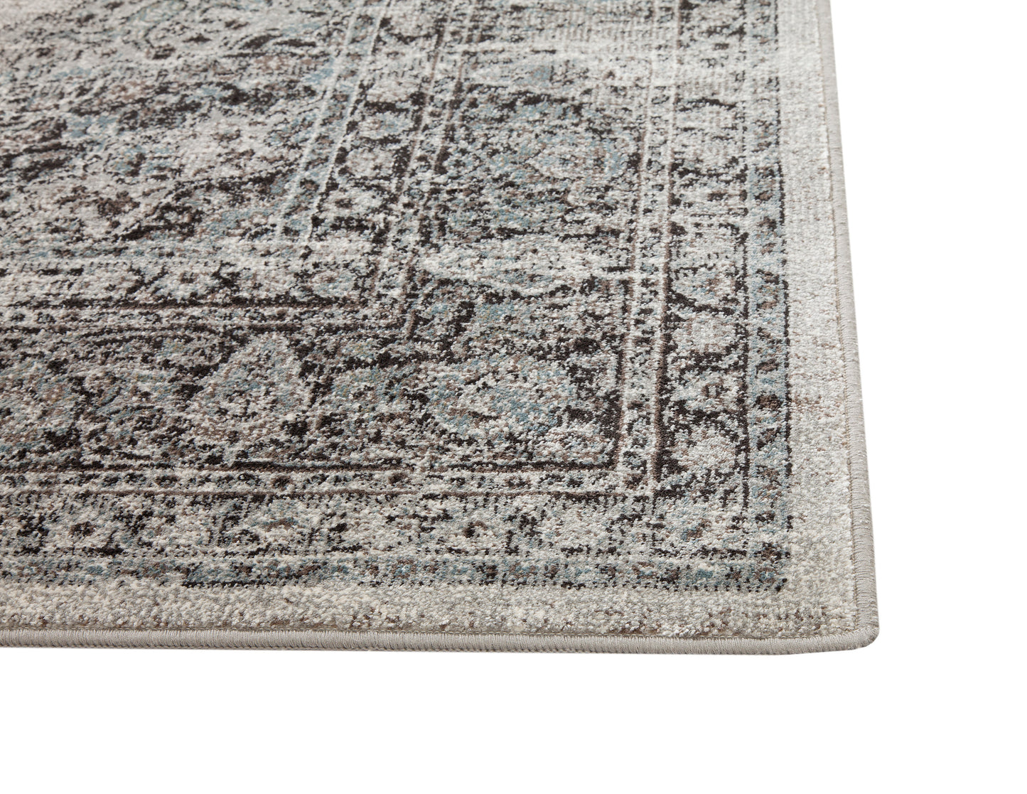 Bryson Silver/Charcoal Area Rug 5x8