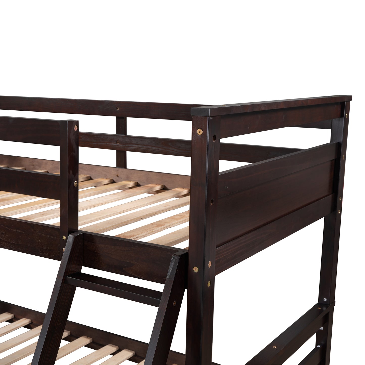 Twin over Full Bunk Bed with Storage - Espresso(OLD SKU :LP000022AAP)