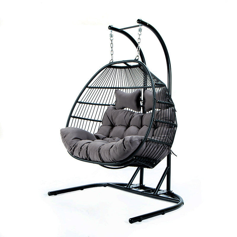 FOLDING DOUBLE SWING CHAIR w/CUSHION