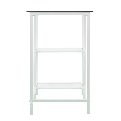 Layton Metal/Glass Student Desk - White